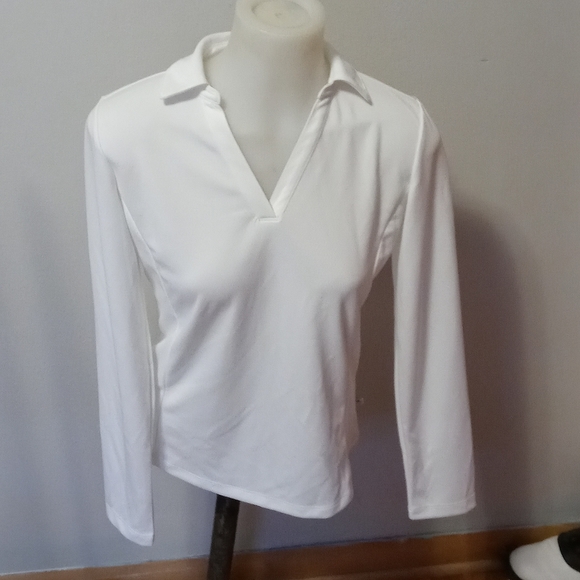 Lady Hagen Tops Nwt Lady Hagen Core Long Sleeve Polo Golf Shirt